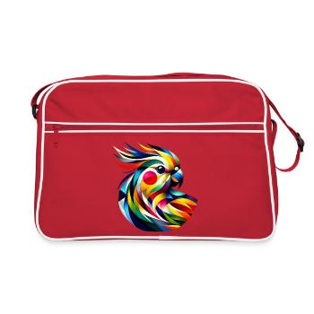 Calopsitte (17) - Sac Retro - rouge/blanc - Devant