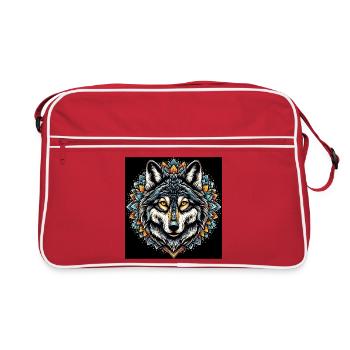 Loup - Sac Retro - rouge/blanc - Devant