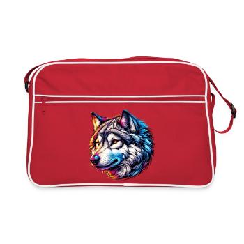 Loup - Sac Retro - rouge/blanc - Devant