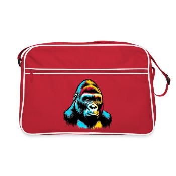 Gorille - Sac Retro - rouge/blanc - Devant