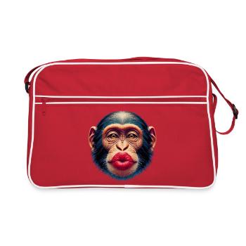 Baiser de singe - Sac Retro - rouge/blanc - Devant