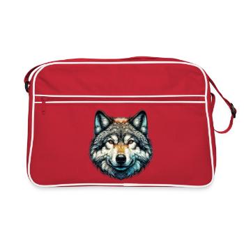 Wolf - Retro Bag - red/white - Front
