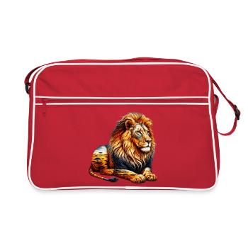 Lion - Sac Retro - rouge/blanc - Devant