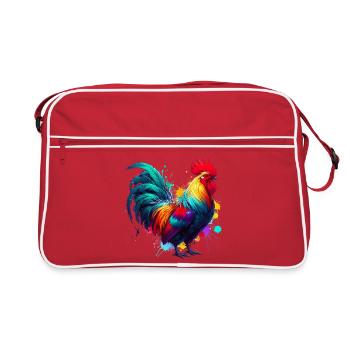 Poule coq - Sac Retro - rouge/blanc - Devant