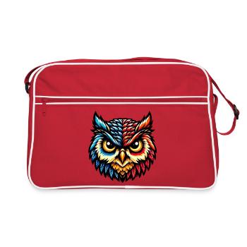 Owl - Retro Bag - red/white - Front