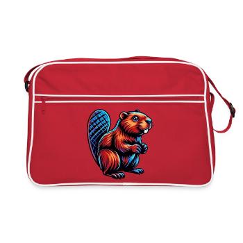 Beaver - Retro Bag - red/white - Front