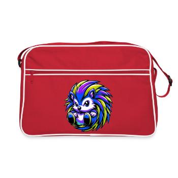 Igel - Retro Tasche - Rot/Weiß - Vorne