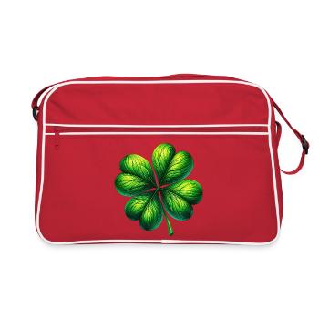 Trèfle à quatre feuilles - Sac Retro - rouge/blanc - Devant