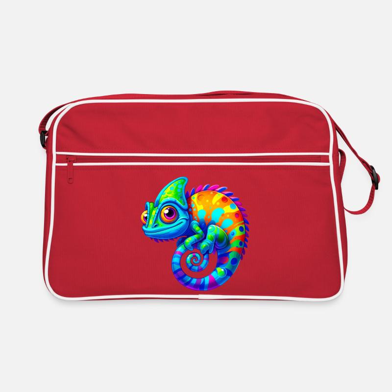 Chamäleon Retro Tasche
