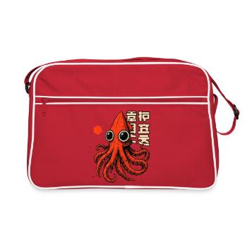 TSHIRT DE CALAMAR - Sac Retro - rouge/blanc - Devant