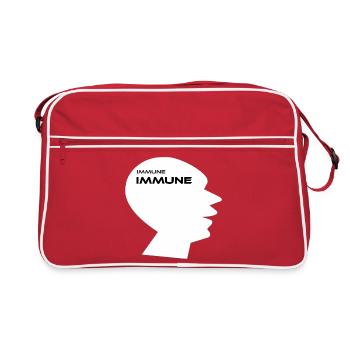 IMMUNE IMMUN V.2 - Do your own thing! Motivation - Retro Bag - red/white - Front