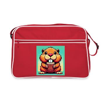beaver - Retro Bag - red/white - Front