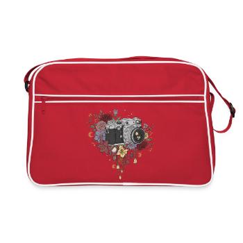 Un excellent appareil photo - Sac Retro - rouge/blanc - Devant