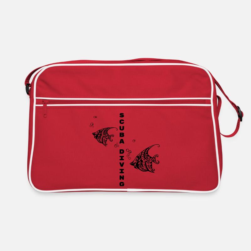Tauchen – Tribal Fish Design Retro Tasche