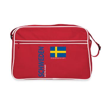 Gotland - Sac Retro - rouge/blanc - Devant
