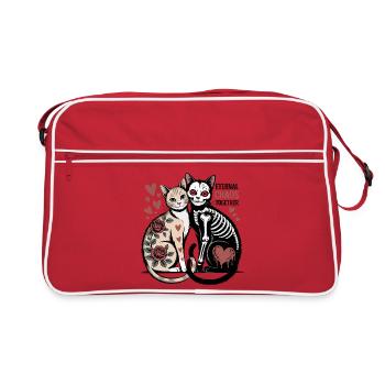 Eternal Chaos Cats - Retro Bag - red/white - Front