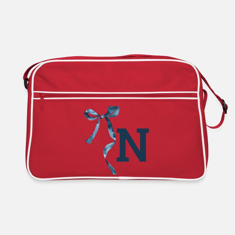 Monogramm n Geschenkidee Retro Tasche