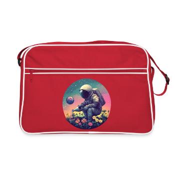 Astronaute de Space Blossoms - Sac Retro - rouge/blanc - Devant