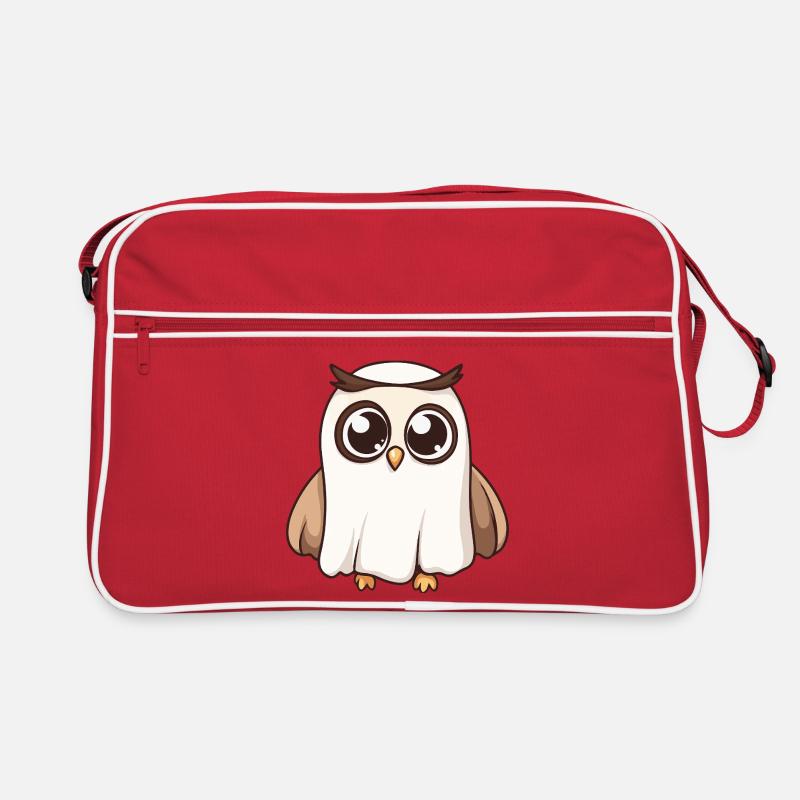 Owl Halloween Ghost Retro Bag