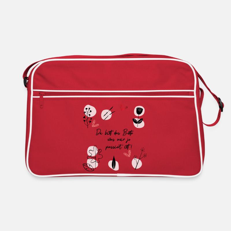 Du bist das Beste Retro Tasche