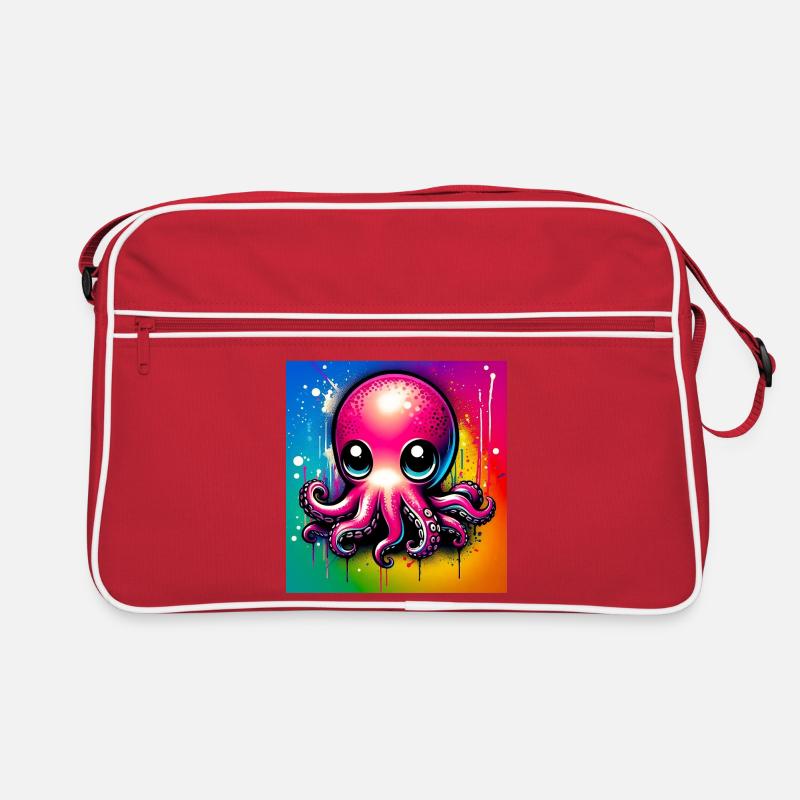Krake Retro Tasche