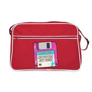 Motivation is lacking on floppy - Retro Bag - red/white - Front