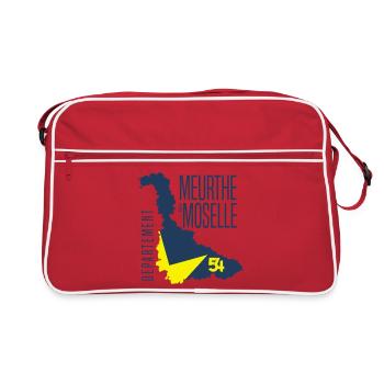 Carte Meurthe Moselle  - Sac Retro - rouge/blanc - Devant