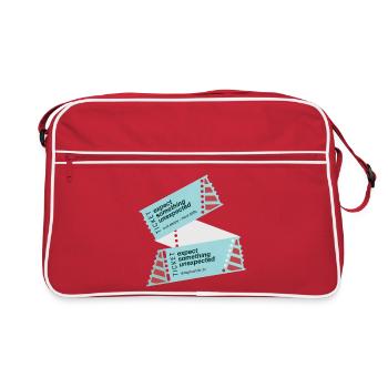 GODNEWS Everyday Tourist »Ticket« - Retro Bag - red/white - Front