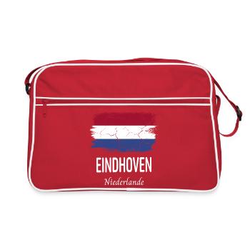 Eindhoven - Retro Tasche - Rot/Weiß - Vorne