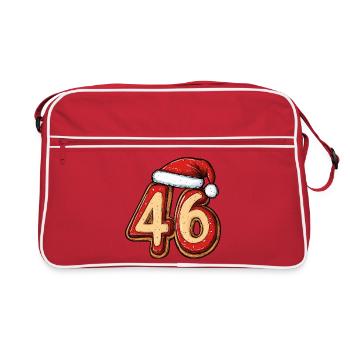 46 Number Cookie Christmas - Retro Bag - red/white - Front