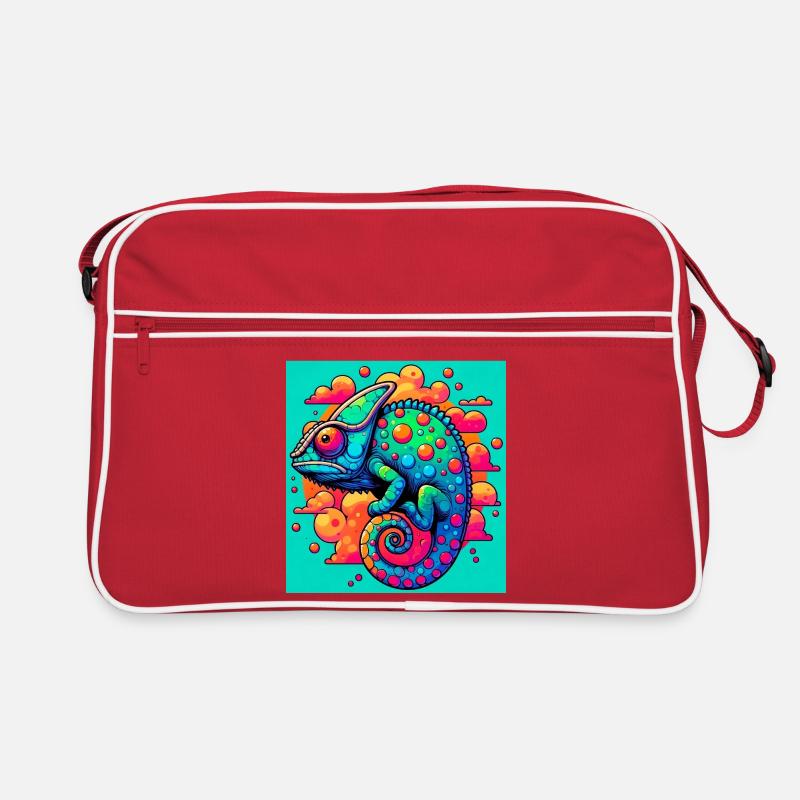 Chamäleon Retro Tasche