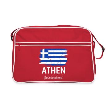 Athènes - Sac Retro - rouge/blanc - Devant