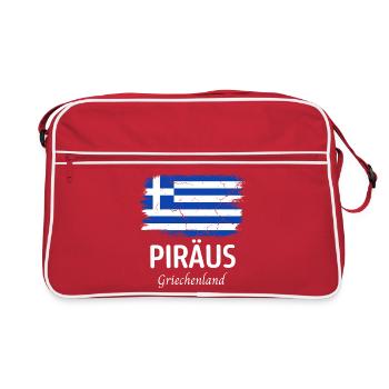 Pirée - Sac Retro - rouge/blanc - Devant