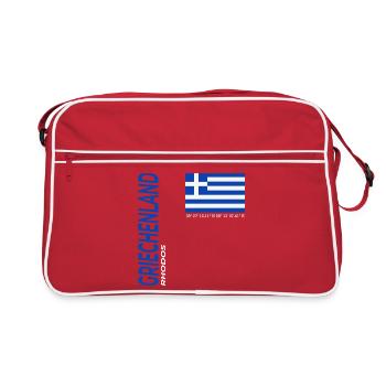Rhodes - Sac Retro - rouge/blanc - Devant