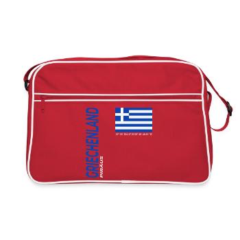 Pirée - Sac Retro - rouge/blanc - Devant