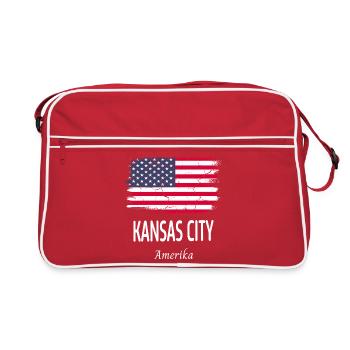Kansas City - Sac Retro - rouge/blanc - Devant
