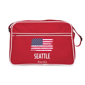 Seattle - Sac Retro - rouge/blanc - Devant