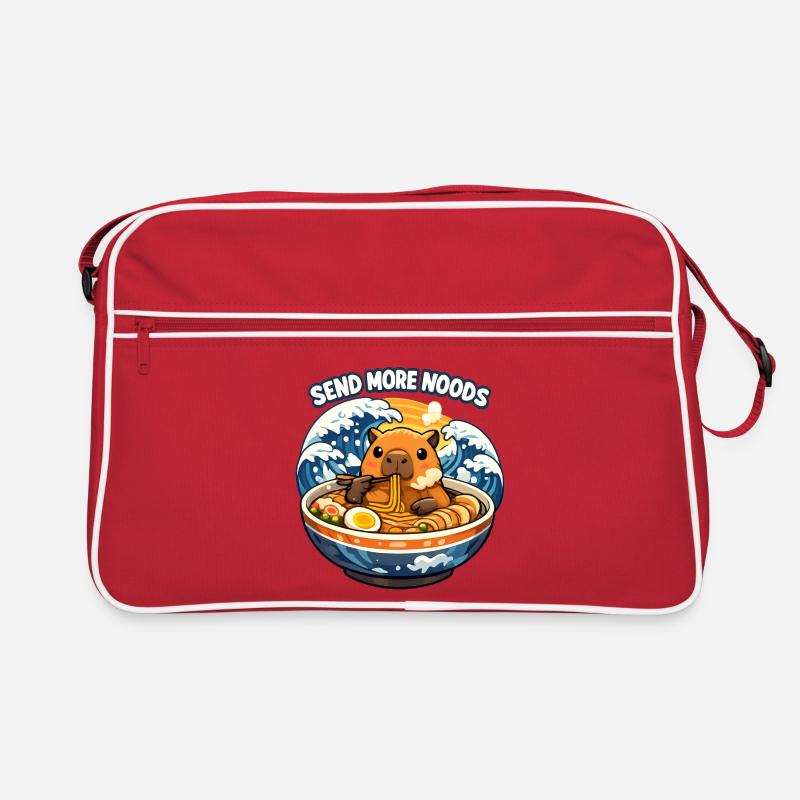 Capybara Send Noods Ramen Retro Bag