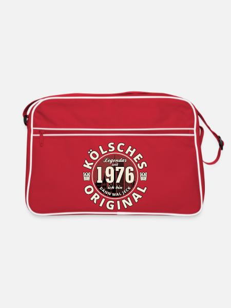50th Birthday 2026 Cologne Original Born 1976 - Retro Bag - red/white - Front