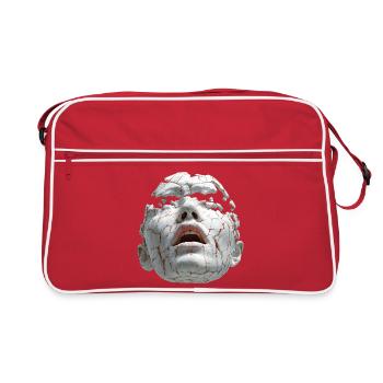 Broken Porcelain Mask - Retro Bag - red/white - Front