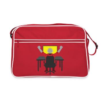 Victory on the gaming setup - Retro Bag - red/white - Front