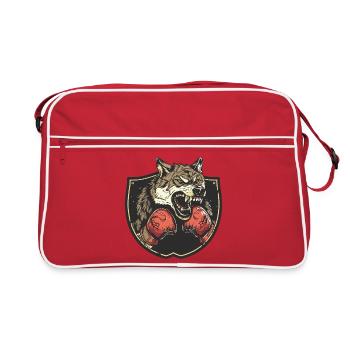 Wolf Boxer MMA - Sac Retro - rouge/blanc - Devant