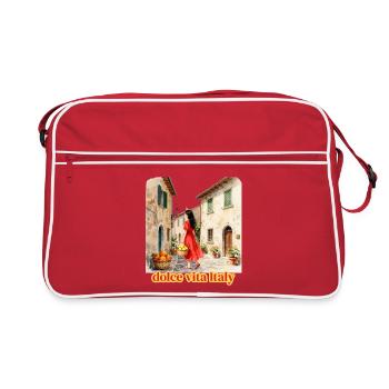 Italian summer atmosphere. - Retro Bag - red/white - Front
