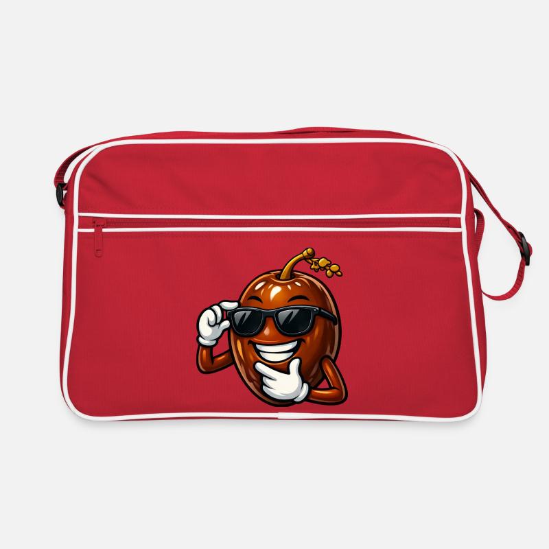 Coole Dattel Cartoon Comic Obst Arabische Frucht Retro Tasche