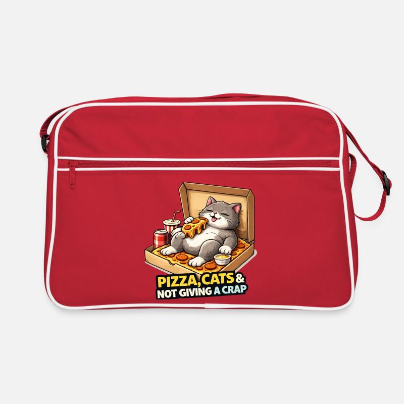 Pizza Cats Einstellung Retro Tasche