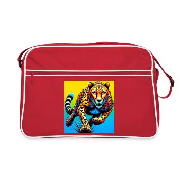 cheetah - Retro Bag - red/white - Front