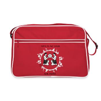 Mon signe des Gémeaux - Sac Retro - rouge/blanc - Devant