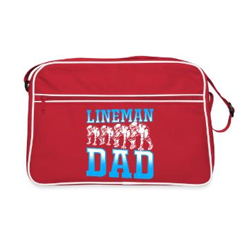 American Football Lineman - Retro Bag - red/white - Front
