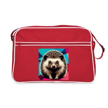 Igel - Retro Tasche - Rot/Weiß - Vorne