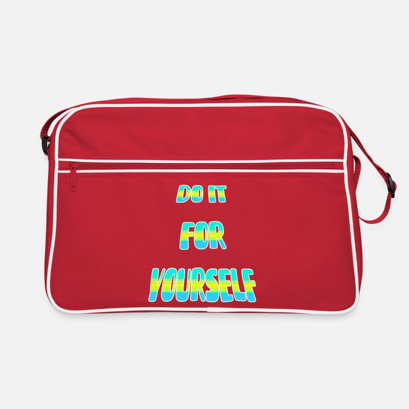 Do-it-Punkt - Retro Tasche - Rot/Weiß